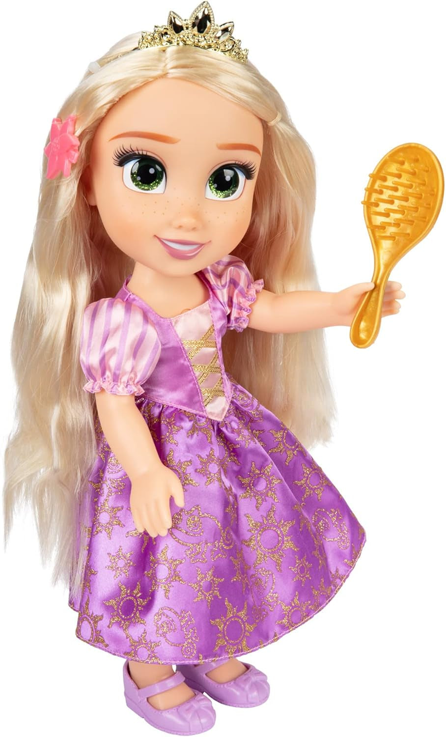 Disney Princess Singing Rapunzel Doll 35 Cm, Sings "I See the Light", Includes accessories for more fun, Perfect for girls over 3 years old, Purple Dolls Naty Shop