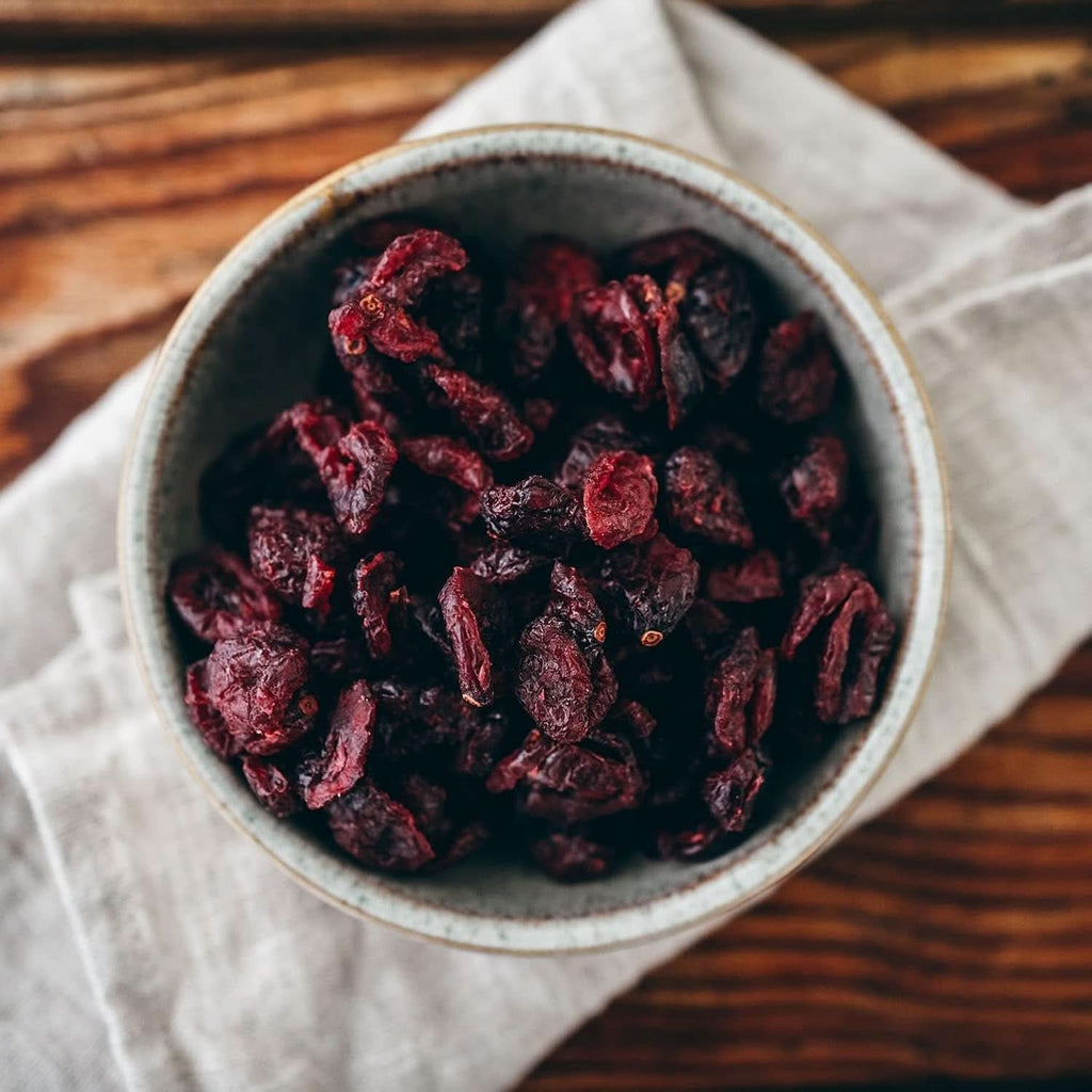 Seeberger, Merișoare canadiene înjumătățite, fructate și dulci Produse deshidratate Naty Shop