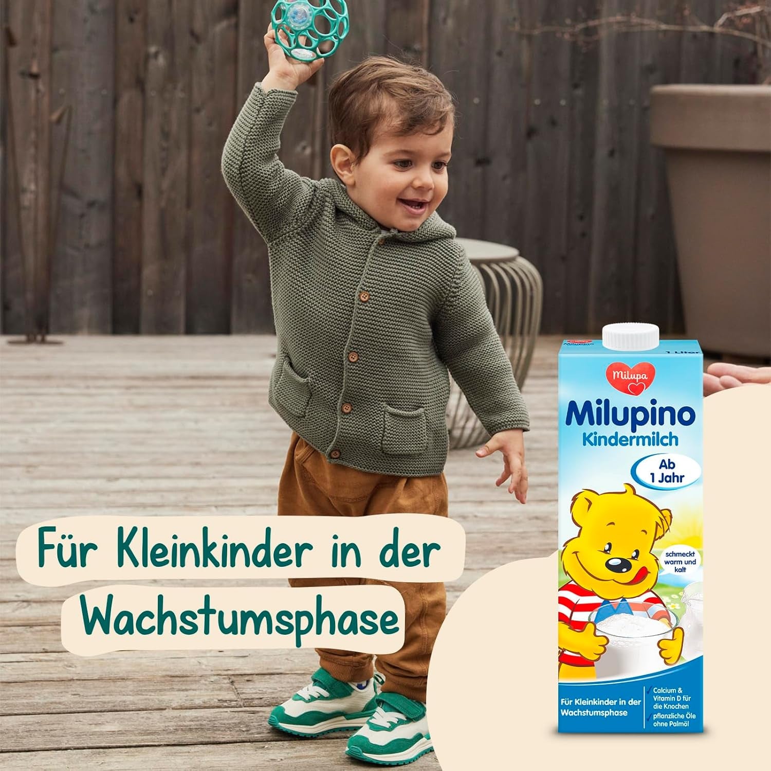 Milupa Milupino Ready-to-drink growth milk (6x1L), from 1 year, for young children in the growth phase