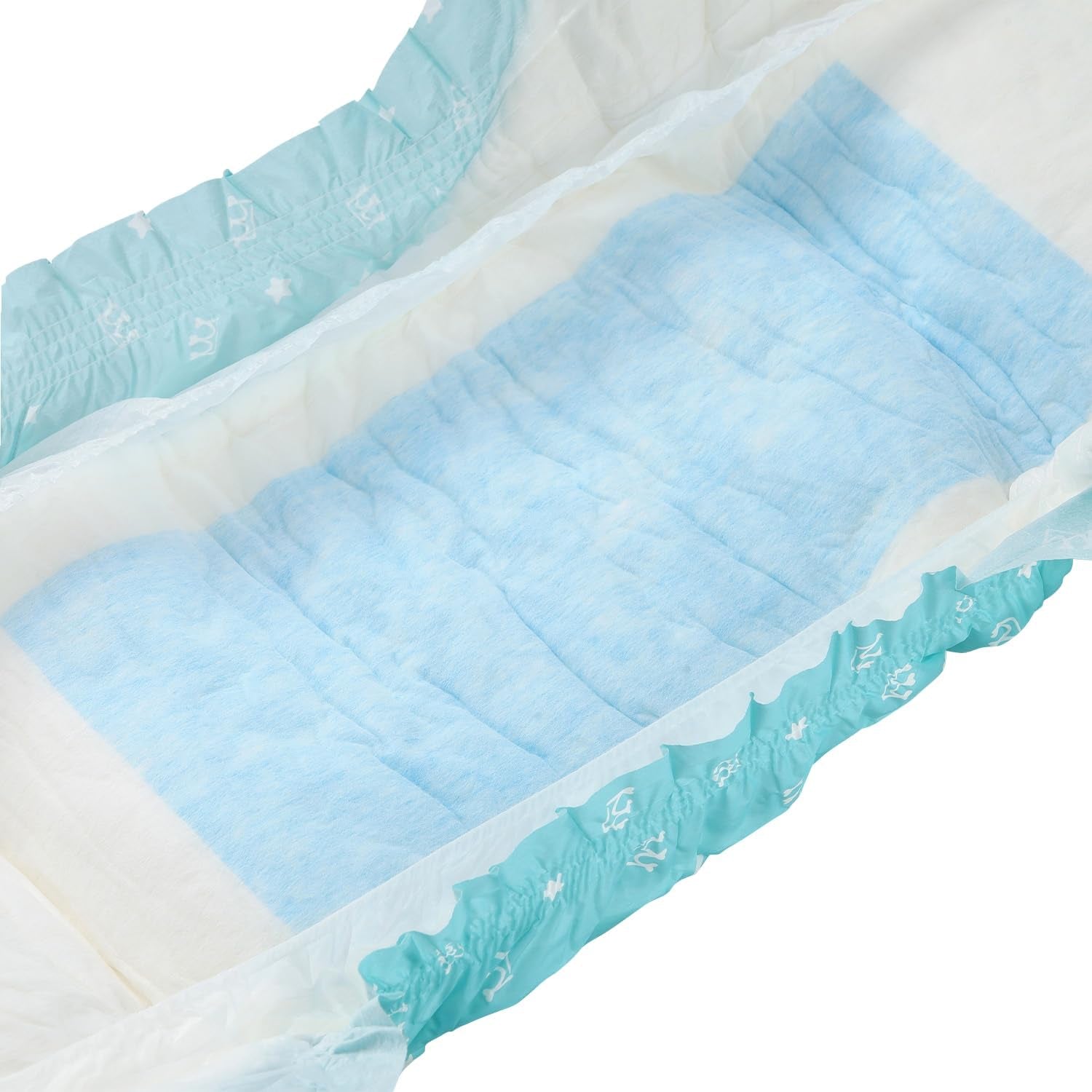 CutiePlusU Adult Diapers 2 Pack Disposable Incontinence Panties with Flaps for Women and Men Maximum Absorbency Overnight - Little Prince (Medium 71-96cm)