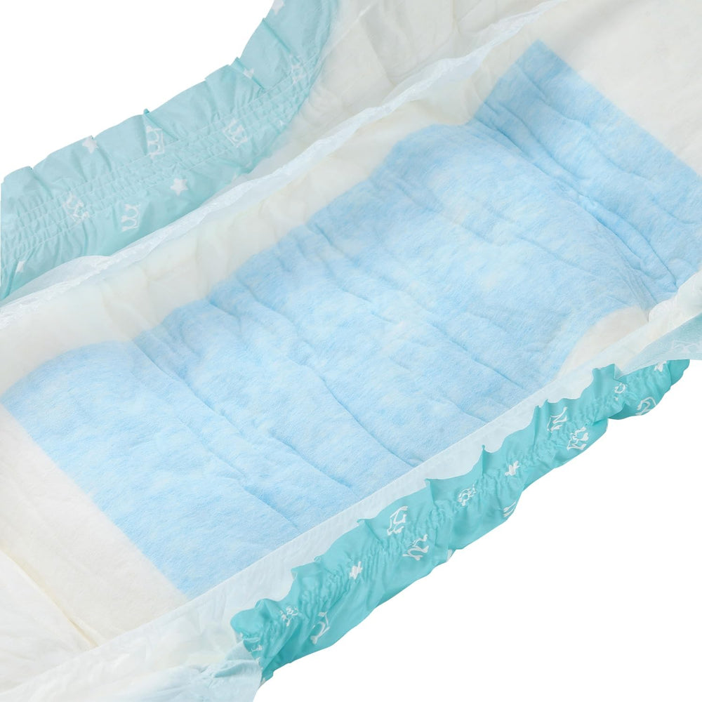 CutiePlusU Adult Diapers 2 Pack Disposable Incontinence Panties with Flaps for Women and Men Maximum Absorbency Overnight - Little Prince (Medium 71-96cm)