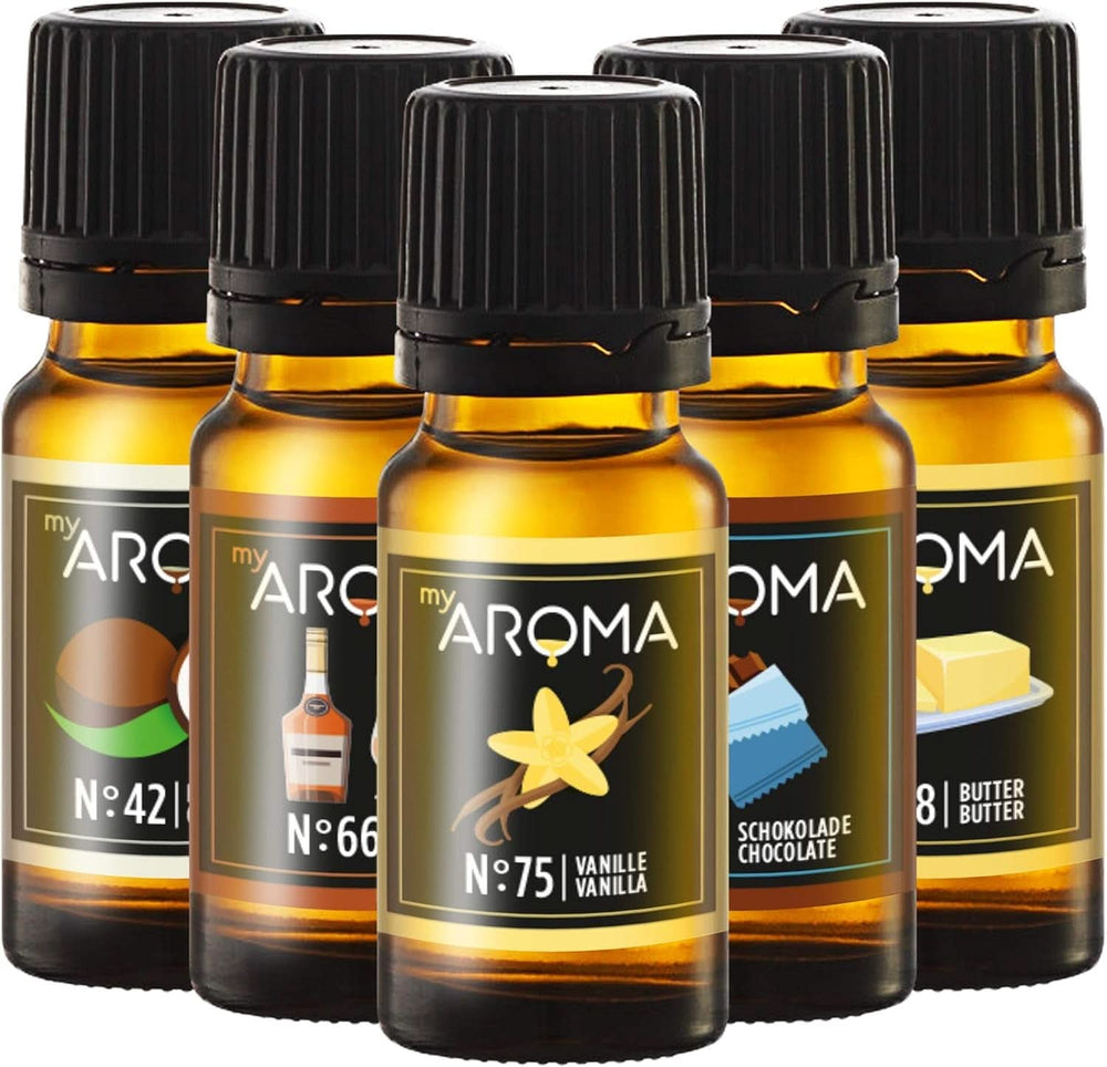 Myaroma | Set: Forest & Meadow - Pure Natural Flavor with Fruit Flavor and Fruit Flavor (5 x 10 ml) | Sugar-free and unsweetened Sweeteners Naty Shop Confectionery