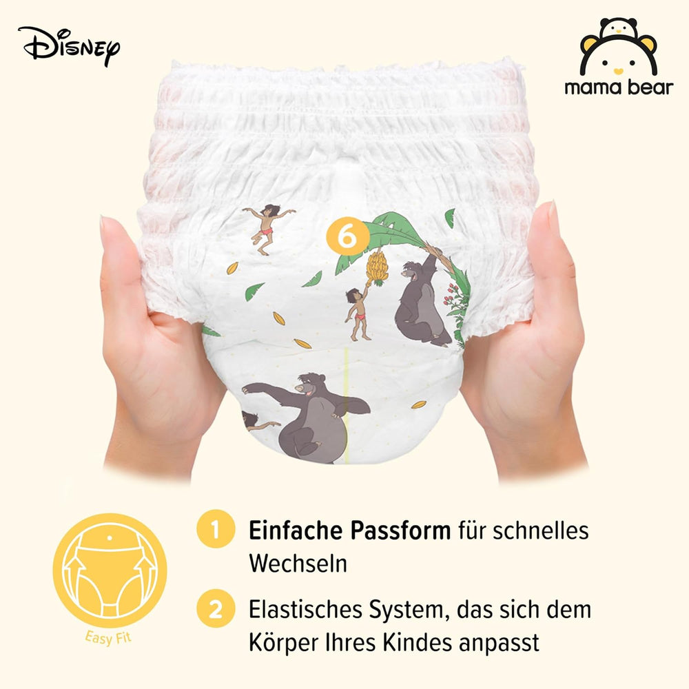 Amazon Brand: Mama Bear Disney Size 6 (15+ kg) - Monthly Pack, White, 120 Pieces (2 Packs of 60)