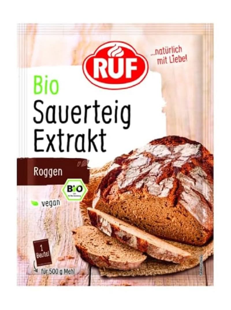 RUF Rye Sourdough Liquid, liquid extract for bread dough and rolls, Sourdough, rye and wholemeal bread, 170 grams Naty Shop Kitchen Powder 2 x 15 grams