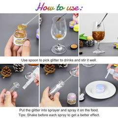 Edible glitter for drinks, 4 grams Glitter Naty Shop