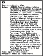 Allgroo Udon instant noodles - Miso, Udon soup, spicy, aromatic, quick preparation - contains 3 portions - 1 x 690 g