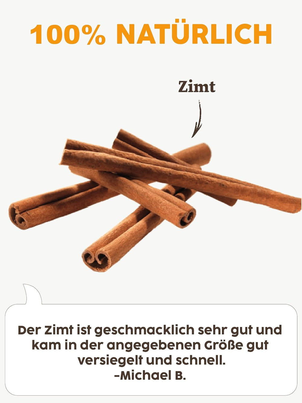 Kotányi Zimt gemahlen, würzig-süßer Geschmack, veredelt Milchreis, Gebäck, Desserts, Glas 80 ml