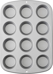 Wilton 03-3118 Cupcake- /Muffin Backform, Recipe Right, Antihaft, 12 Vertiefungen, Grau Molds and baking trays Naty Shop