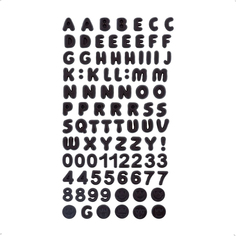 Günthart Backdecor, 90 pieces chocolate letters, alphabet and numbers in fine dark chocolate, 47 grams Naty Shop