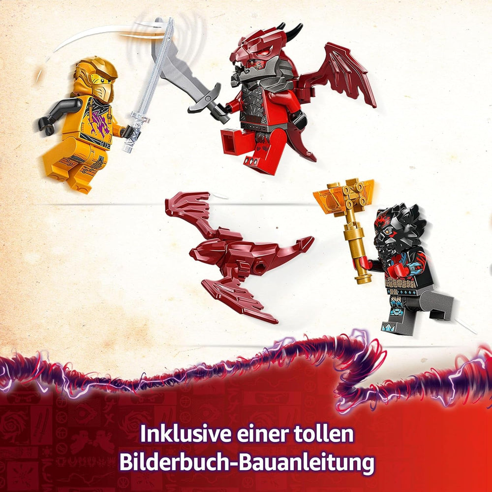 Ras and Arin's LEGO NINJAGO Super Storm Flyer - Toy with drone, shooters, blades and motors - Incl. 3 Ninja Role-Playing Minifigures - Building Set for Boys and Girls from 8 Years 71833 Building Sets Besuche den LEGO-Store