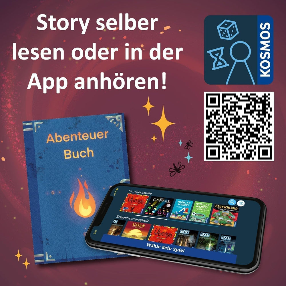 KOSMOS 684853 Den Tiefen Des Vulkans Adventure Puzzle, 258 Pieces, Interactive Adventure Puzzle for Kids 8+, Discover an Adventure Story with Each Puzzle Piece Puzzle Naty Shop