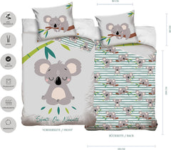Bed linen for children and teenagers, unisex, Ursulet Koala, cotton Bed linen - children Naty Shop