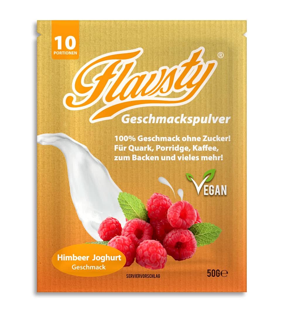 Flavsty® Flavour Powder Marzipan, pungă de 50 grame (10 porții) Arome Naty Shop Iaurt de zmeură