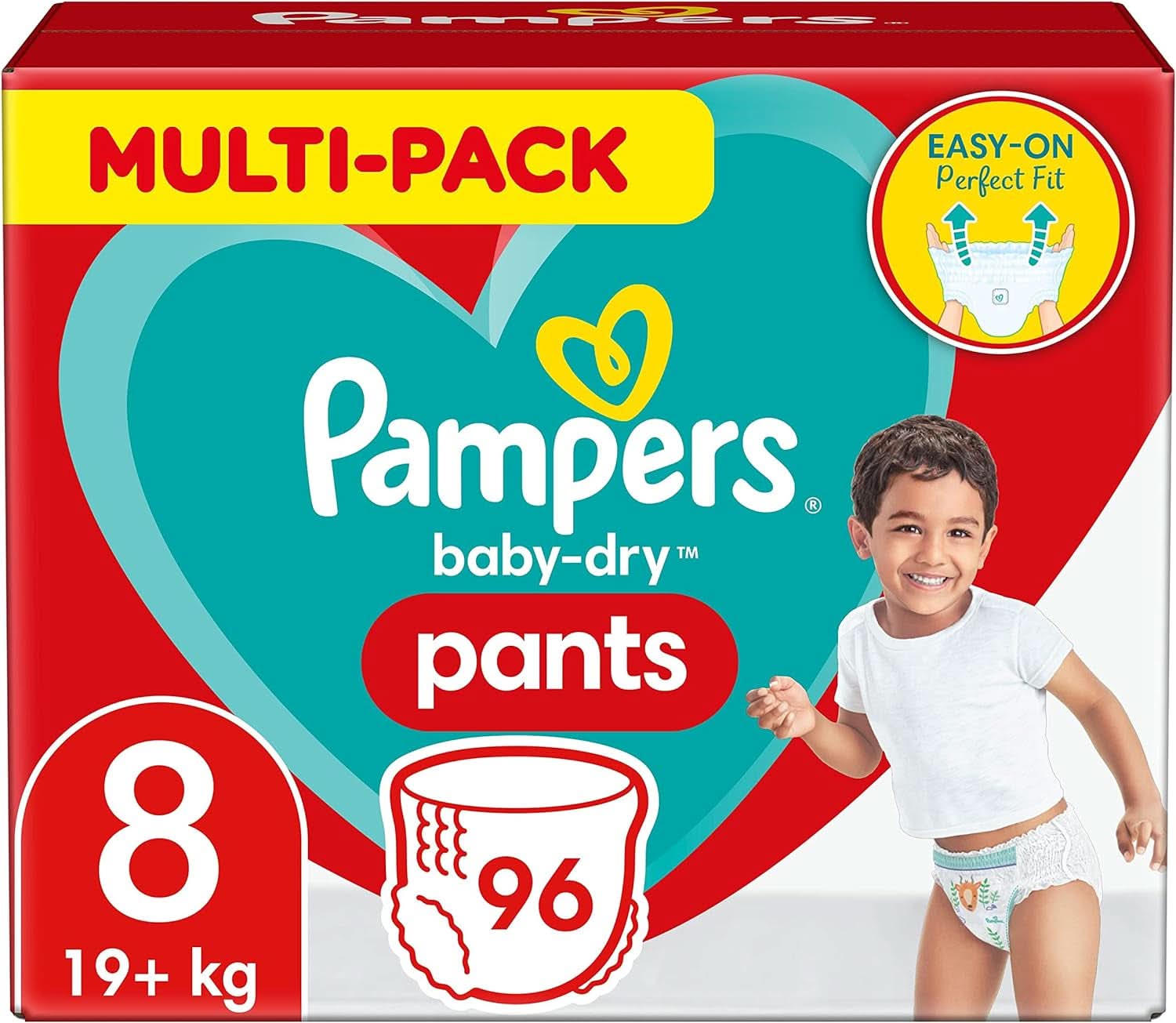 Pampers Windeln Pants Größe 5 Baby-Dry, 160 Windeln, 12Kg-17Kg, 360° Fit Hilft, Auslaufen Zu Verhindern Mother and Child Naty Shop 8 (96 pcs) Classic