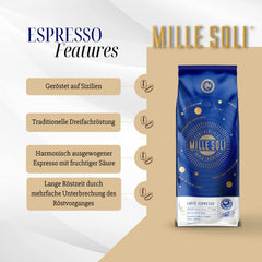 Caffè Espresso - Espressobohnen 1kg - Traditionelle Dreifachröstung In Handarbeit - Premium Kaffeebohnen mit perfekter Crema und besonders säurearm für Vollautomat und Siebträger