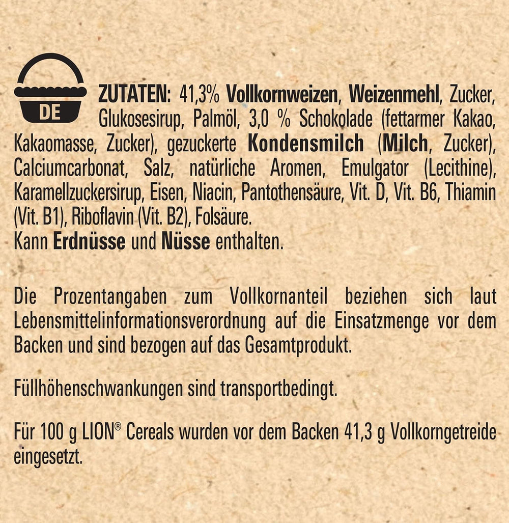 Cereals (+20%), Chocolate Caramel Cereal and 41% Whole Grains, Breakfast Flakes with Vitamins and Minerals, Pack of 2 (1 x 480g)