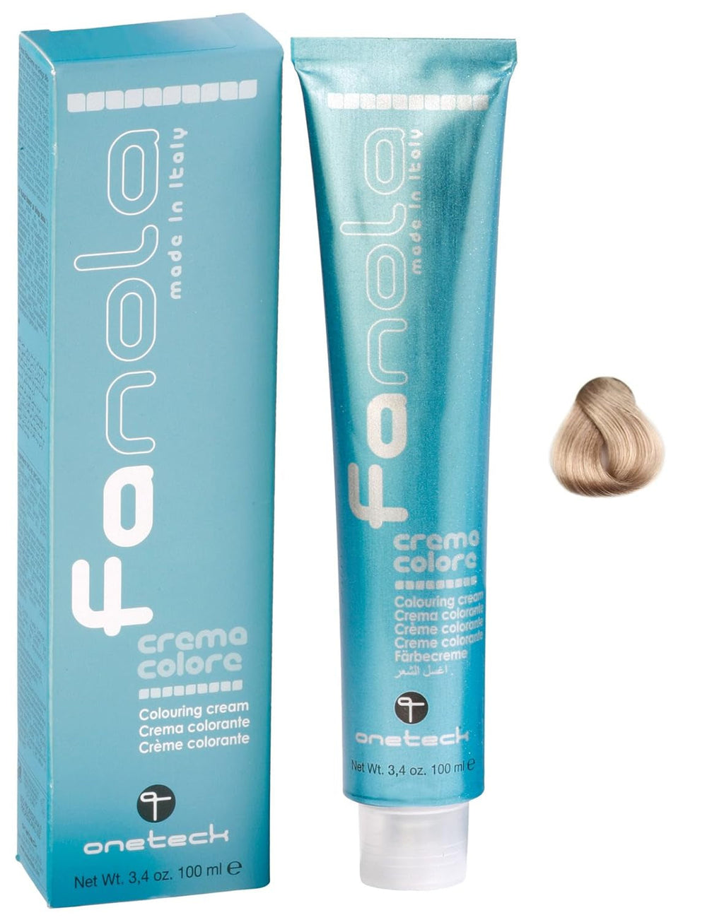 Fanola crema colore Cremă colorantă 7.0 Blond, 100 ml Vopsea pentru par Naty Shop 12.2 Super Blond Platinum Pearl Extra