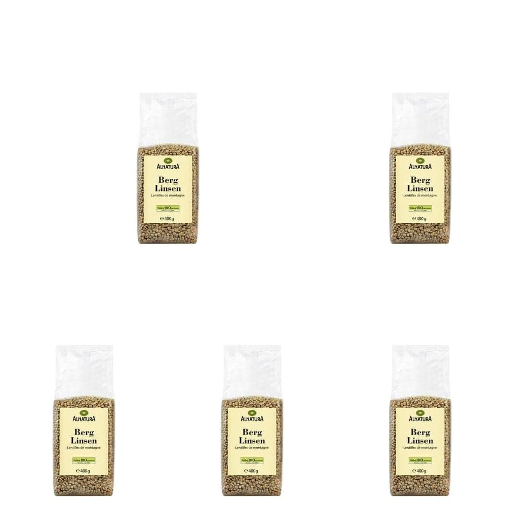 Organic mountain lentils, 400 g (pack of 5)