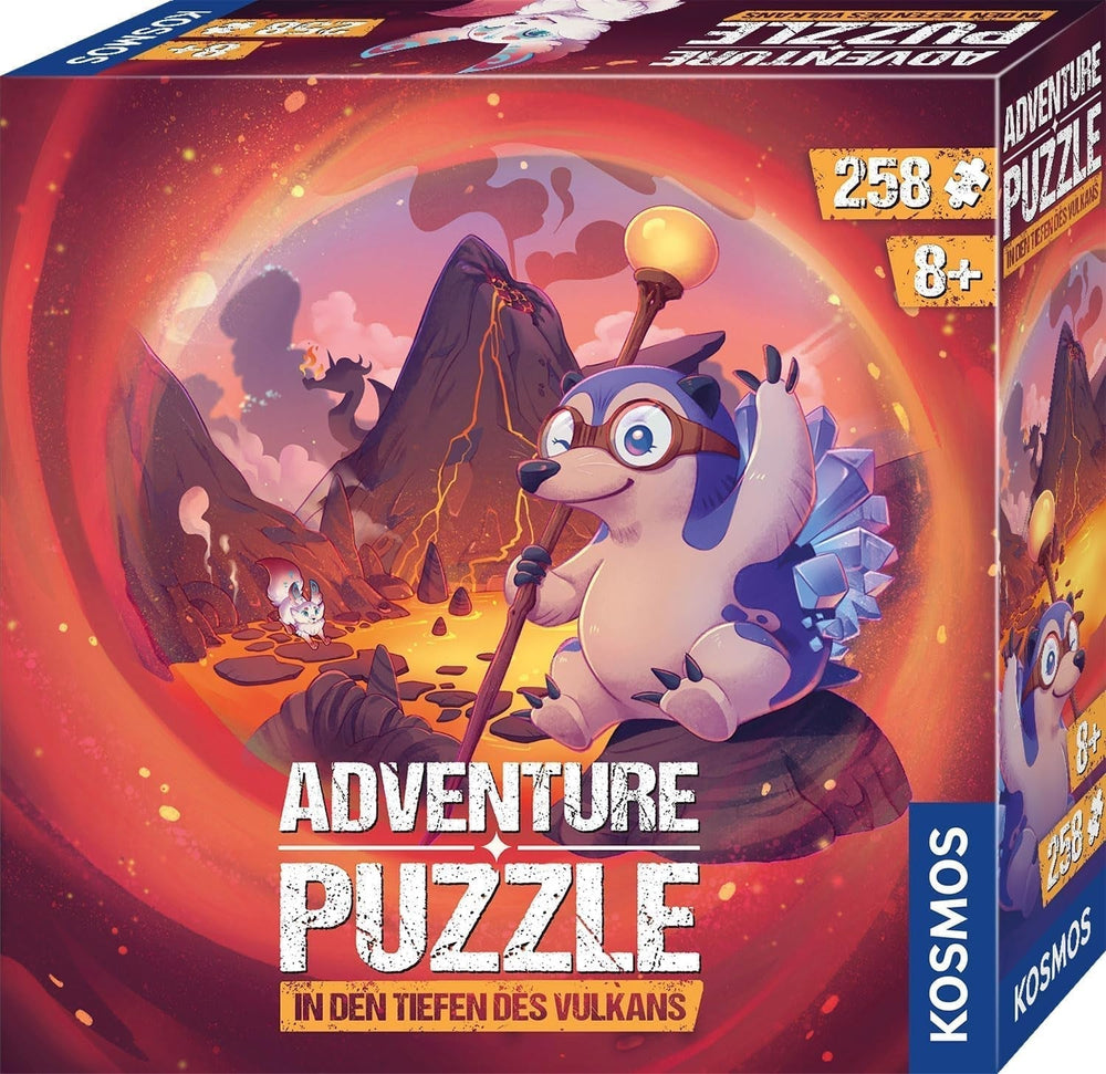 KOSMOS 684853 Den Tiefen Des Vulkans Adventure Puzzle, 258 Pieces, Interactive Adventure Puzzle for Kids 8+, Discover an Adventure Story with Each Puzzle Piece Puzzle Naty Shop Default Title