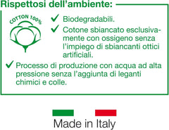 GOLD BABY Sanitary Napkins, Pack of 15, Children, 100% Hydrophilic Cotton, 40 x 80 cm, Hypoallergenic and Biodegradable, Dermatologically Tested, Made in Italy Baby Wet Wipes Naty Shop