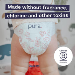 Eco-Friendly Panties, Size 7 (17kg+), 16pcs, Disposable Underwear for Sensitive and Allergic Skin, Fragrance Free, Side Draw