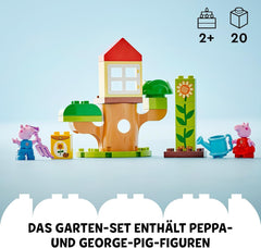 LEGO DUPLO Peppa's Garden With Tree House: Toy Tree, Set de învățare pentru preșcolari de construit și reconstruit cu 2 figuri, Idee de cadou pentru copii de la 2 ani, băieți și fete 10431 Seturi de constructie Besuche den LEGO-Store
