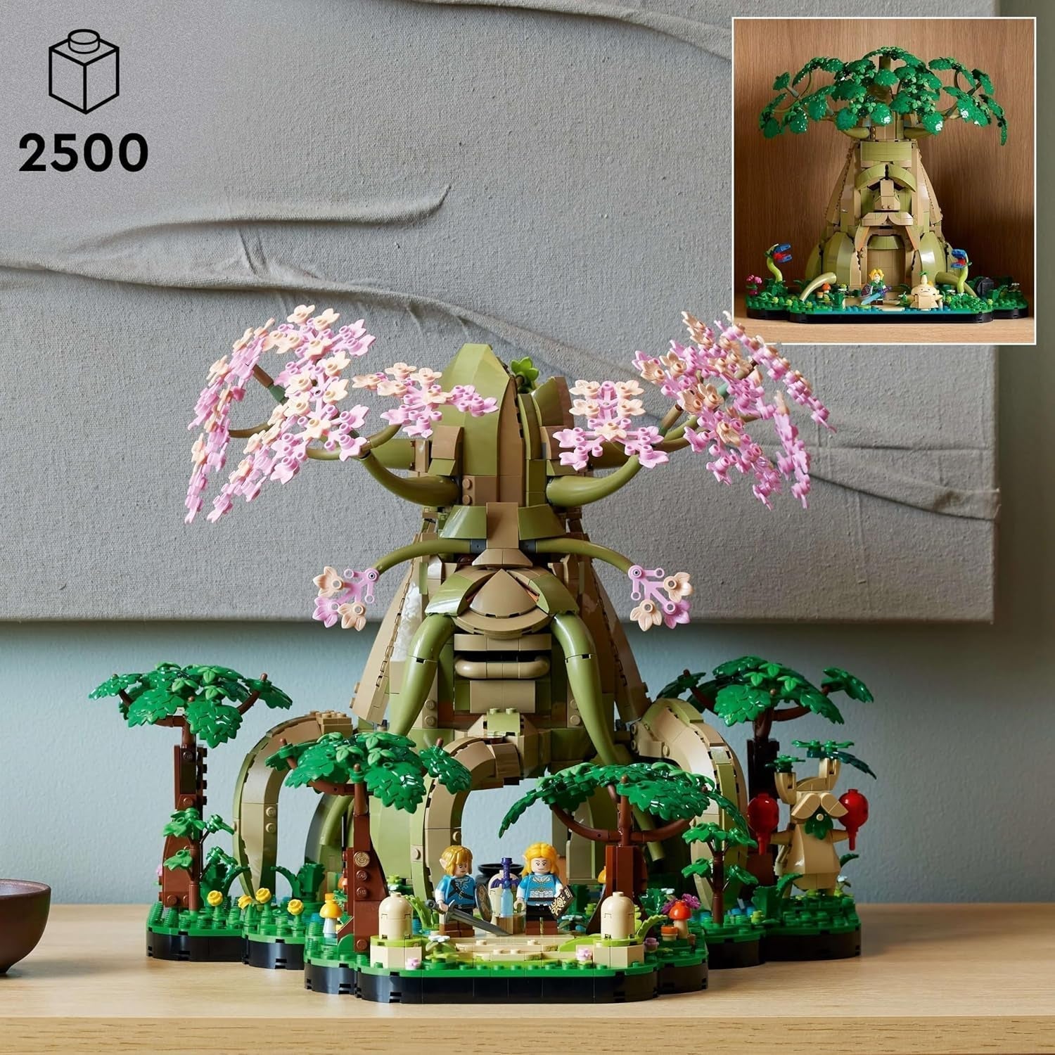 LEGO The Legend of Zelda Deku Tree 2-In-1 - collectible piece with Princess Zelda and 3 Link minifigures - building set for adults and gift idea for video game fans - 77092 Building sets Besuche den LEGO-Store
