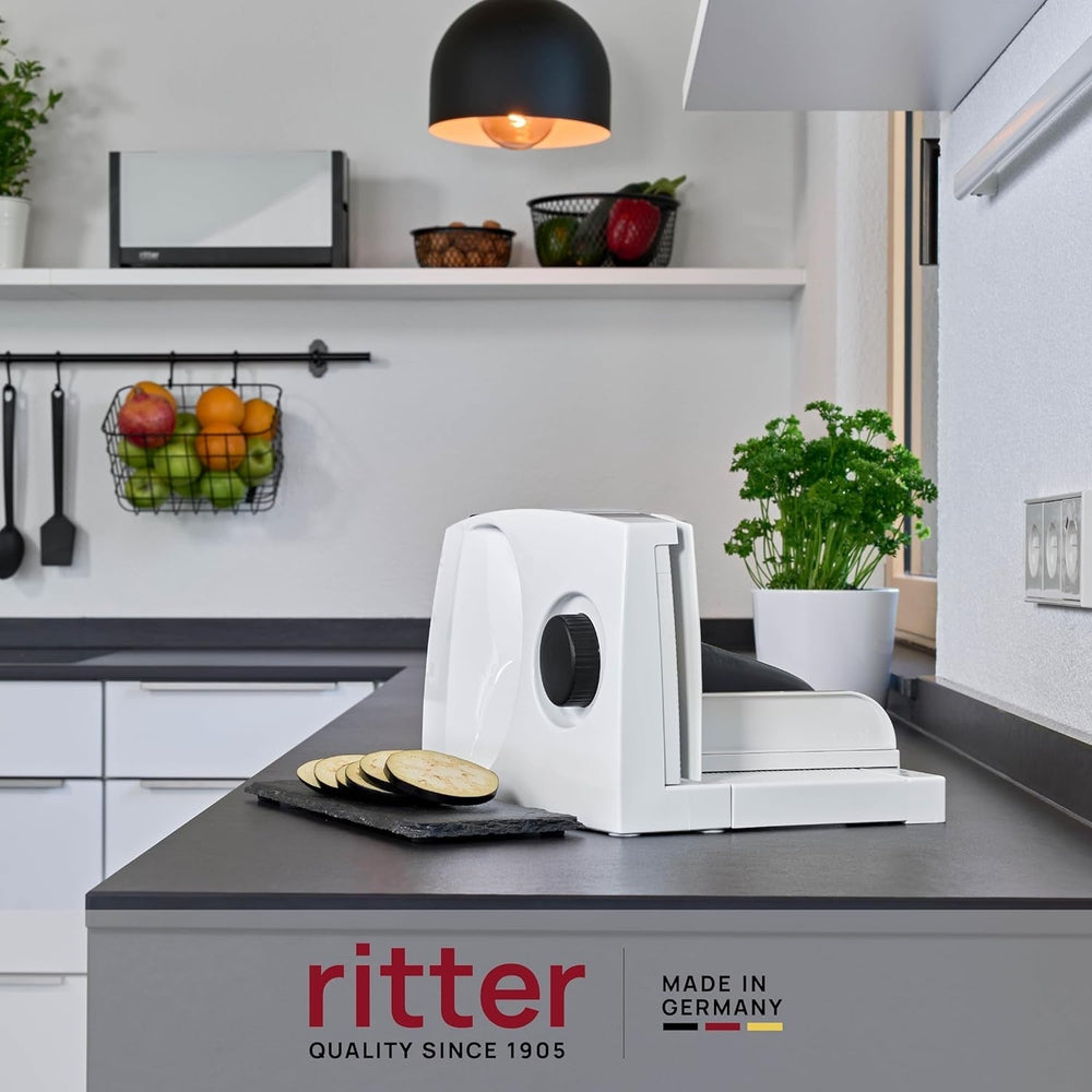 Ritter Markant 05 Multifunctional Folding Electric Bread Slicer and Slicer with Eco-Motor Made in Germany Shredders and Slicers Naty Shop