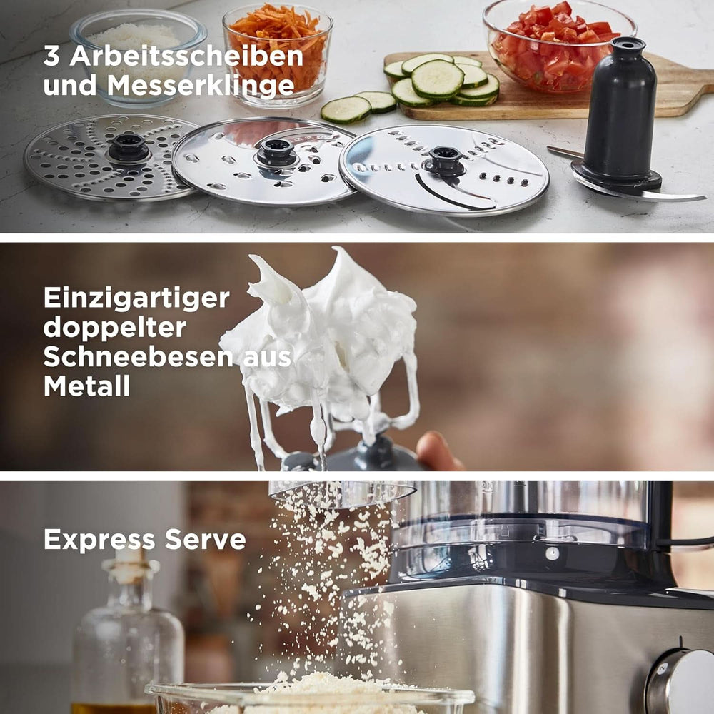 Compact food processor Kenwood Multipro Compact+ FDM315SS, stainless steel blade Mother and Child Naty Shop