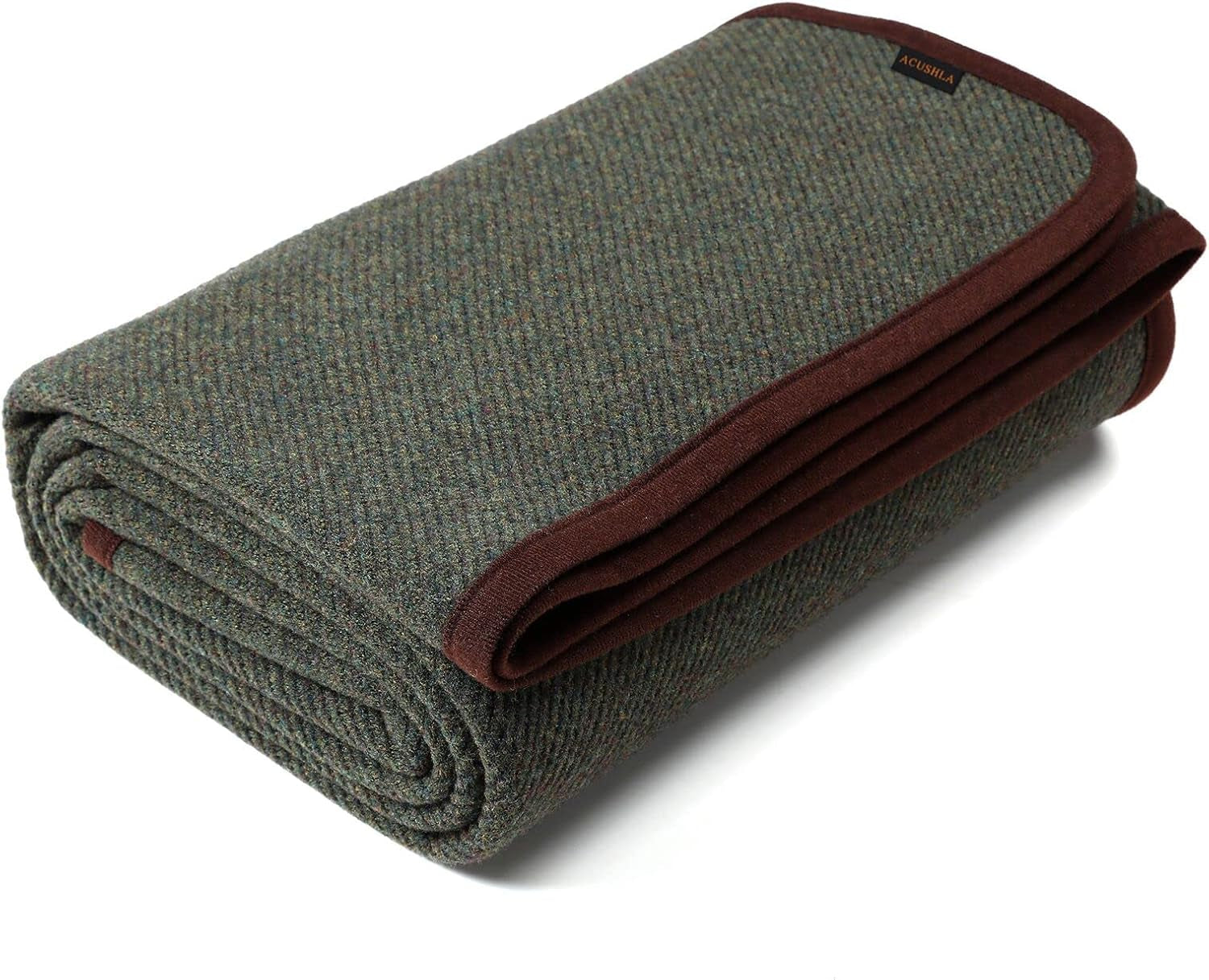 ACUSHLA 200.7X160 Cm, 1.7 Kg, blanket, woolen blanket, warm travel blanket, knitted blanket, decorative, blankets for sofa, chair, couch, bed, living room, camping, suitable for all seasons Ww203 Beds and Covers Beuche den ACUSHLA-Store Olive 160 X 200 Cm