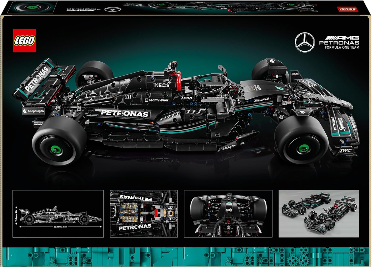 Set de performanță LEGO Technic Mercedes-Amg F1 W14 E pentru adulți, model de mașină de curse la scară, obiecte de colecție pentru casă sau birou, cadouri Formula 1 pentru bărbați, femei 42171 Seturi de constructie Besuche den LEGO-Store