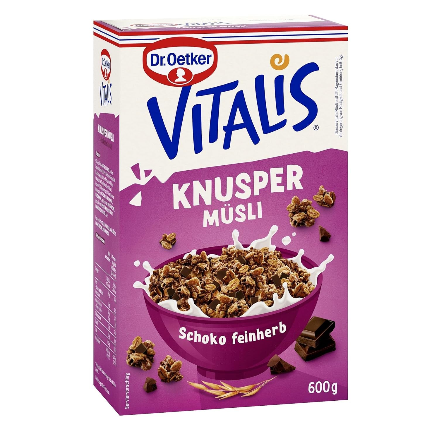 Dr. Oetker Vitalis Crunchy Flakes: Crunchy muesli with corn flakes and almond pieces, pack of 5 (5 x 600g)