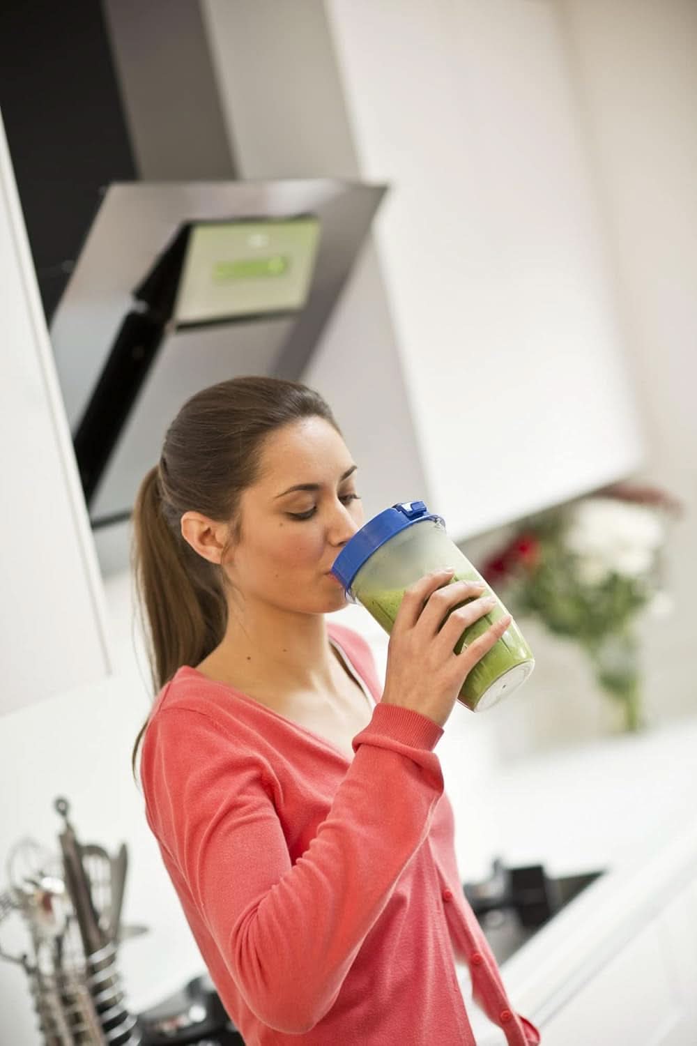 Russell Hobbs Mixer [Multifunktions- Standmixer] Nutriboost (Inkl. 5 Bpa-Freie Und Spülmaschinengeeignete Behälter + Deckel, 22,000 U/Min, 0.9 Ps-Motor) Elektrischer, Smoothie-Maker 23180-56 Kitchen Naty Shop