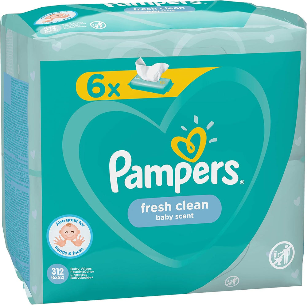 Pampers 81688049 Fresh Clean Baby Wipes, White