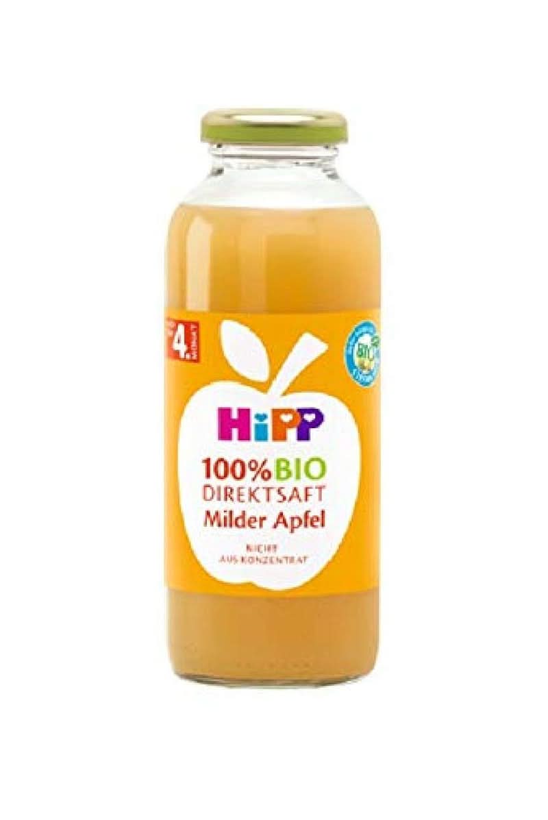 Hipp 100% organic juices, multifruit with carrot, pack of 6 (6 x 330 ml) Naty Shop 6 x 330 ml Apples