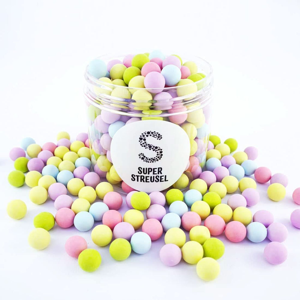 Super Streusel, Edible Sugar Pearls with Chocolate Filling, 170 grams Naty Shop