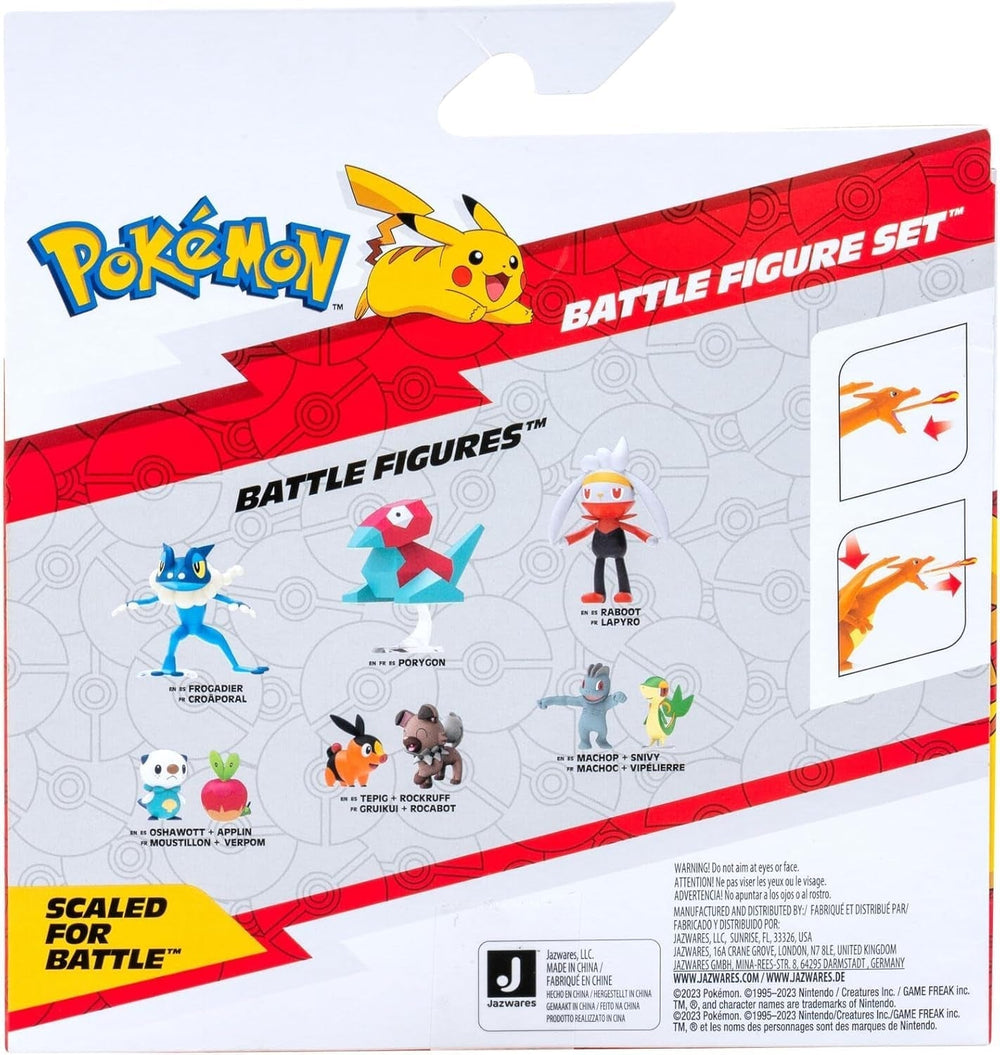 Pokémon PKW3459 - Battle Figure Pack - Glurak & Pikachu, mobile Glurak with Pikachu Action figures Naty Shop