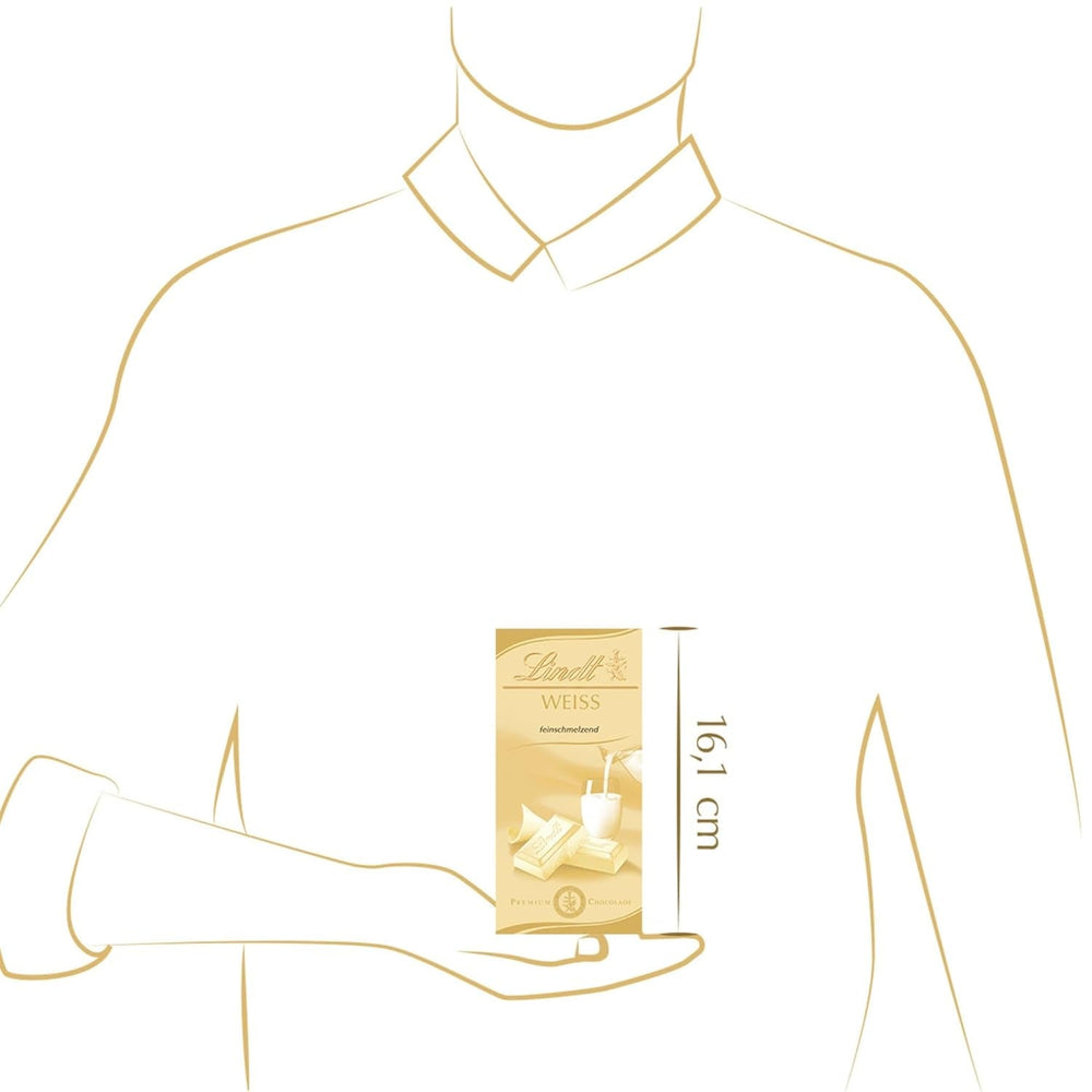 Lindt Fine Melted White Chocolate, 100 grams Chocolate Candies Naty Shop