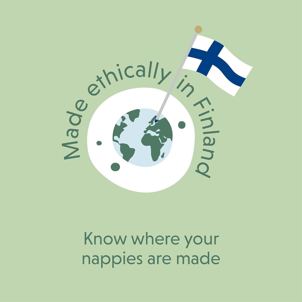 Moomin Baby Eco Diapers, Size 3, 5-8kg, 48 Pieces, Premium Soft Diapers | Soft and skin-friendly, breathable, absorbent, no unnecessary chemicals |