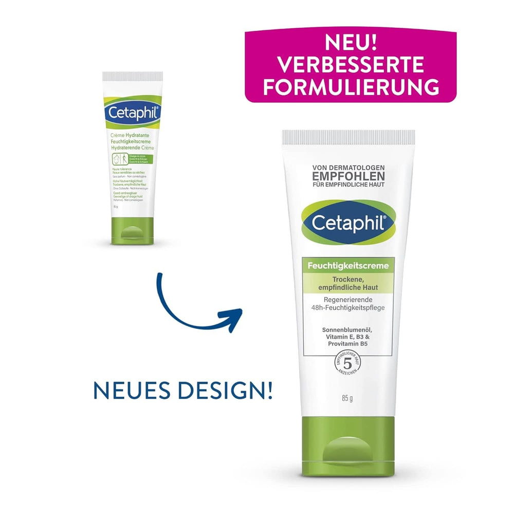 Cetaphil Cremă hidratantă pentru piele uscată, sensibilă, 85 ml Duș și baie Naty Shop