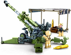 Sluban- Modell Bricks-M777 Howitzer 258 Stück, M38-B0890, Mehrfarbig