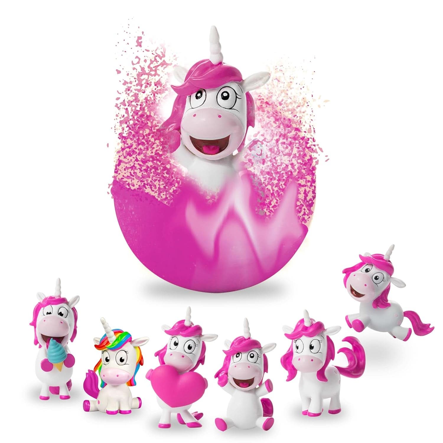 INKEE UNICORN | Bath bomb for children with surprise, 100 G, unicorn, popcorn scent Mother and Child Naty Shop