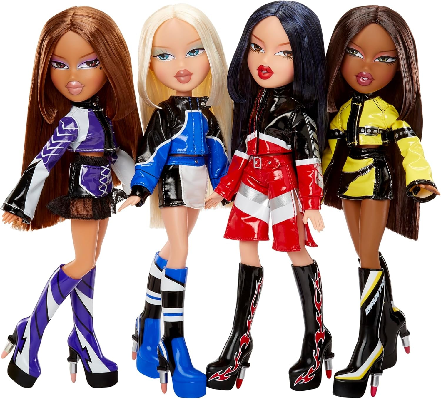 Bratz Scorchin' Sasha - Enthält 1 Modepuppe mit Outfit und Zubehör, Motorsport-Inspirierte Puppen, Niedliches Spielzeug für Mädchen
