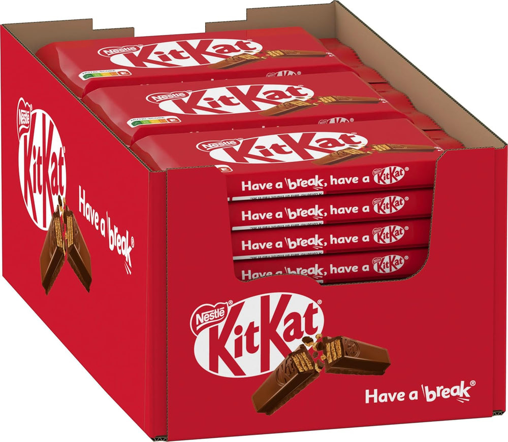 Nestlé KitKat Classic Chocolate Bars Milk Chocolate Crunchy Wafer Bars 24 Pack (24 x 41.5g)