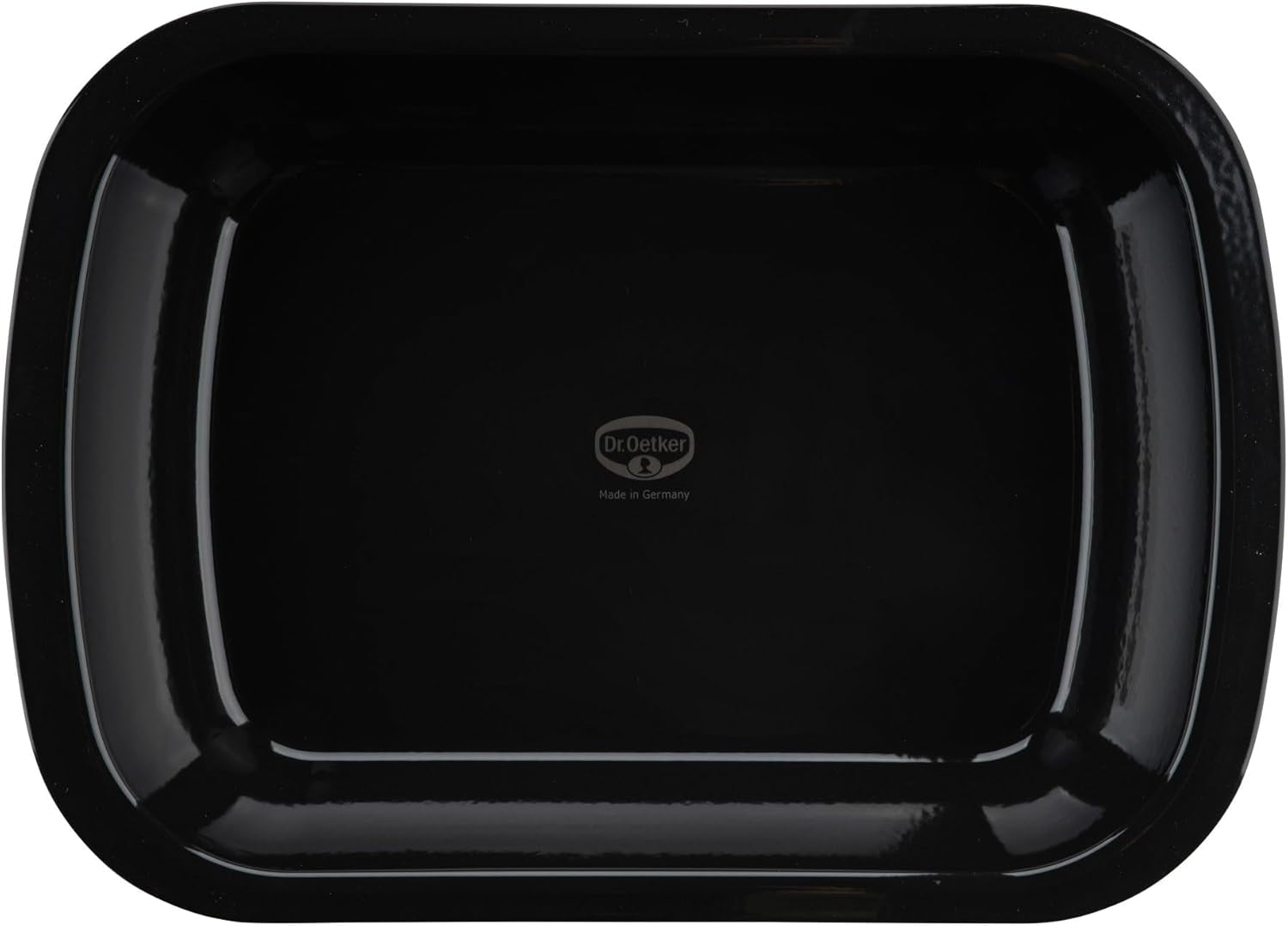 Dr. Oetker Back-Idee Kreativ Dessert- Und Auflaufform Aus Enamelle, 39.5 X 28 X 6.5 Cm– Hitzebeständig Bis 400°C, Schnittfest, Kratzfest, Induktionsgeeignet, Schwarz Molds and baking trays Naty Shop