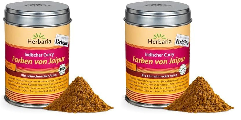 Herbaria Good Old Mild Curry bio 80g M-Dose – Currypulver, Currymischung - Bio-Gewürzmischung für klassische Curry-Spezialitäten z.B. Currywurst - erlesenen Ingredient in nachhaltiger Aromaschutz-Dose