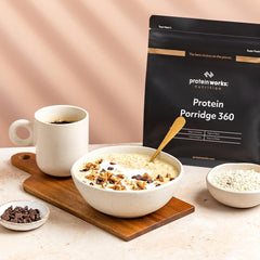 Protein Works - Protein Porridge 360 | Mit Zusätzlichen Vitaminen & Mineralien | Proteinreiches Frühstück | Kalorienarme Haferflocken | 13 Servings | Natürlich | 1Kg Cereale Naty Shop