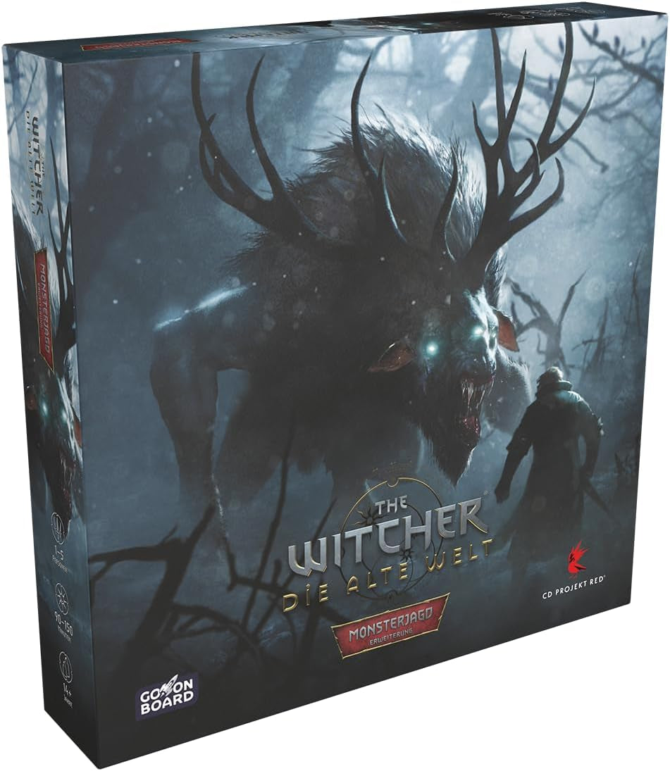 Go on Board, The Witcher: The Old World – Monster Hunt, Expansion, Expert Game, Board Game, 1-5 Players, Ages 14+, 90-150 minutes, German