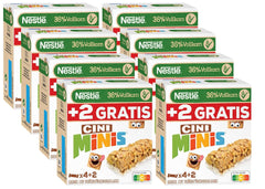 NESTLÉ CINI MINIS Cinnamon Bars, Whole Wheat Calcium Crunchy Snack, 8 Pack (4 x 25g each)