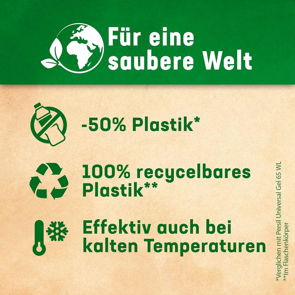 Persil Ultra Concentrate Color Detergent (2 X 65 washes), highly concentrated liquid detergent with Deep Clean Plus technology against the most difficult stains Rufe Naty Shop Laundry Detergents